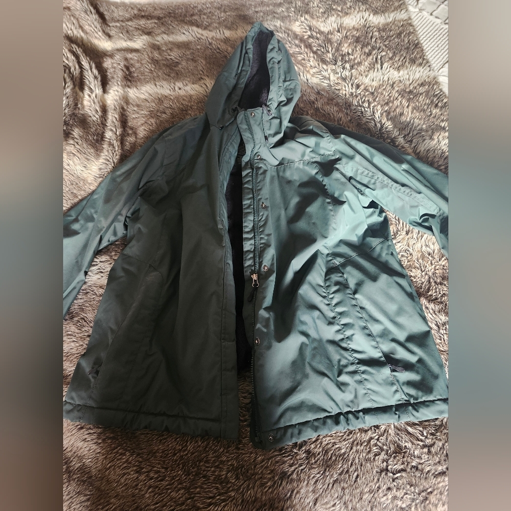 LL Bean- Women's Green Winter Coat- 1X